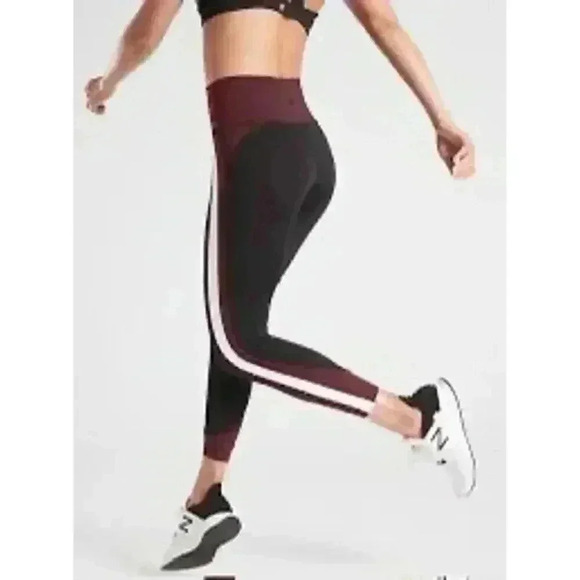 ATHLETA CRUNCH COLORBLOCK 7/8 TIGHT IN SUPERSONIC WOMEN’S XS - Picture 2 of 9